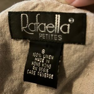 Rafaella 100% Linen Women size 8